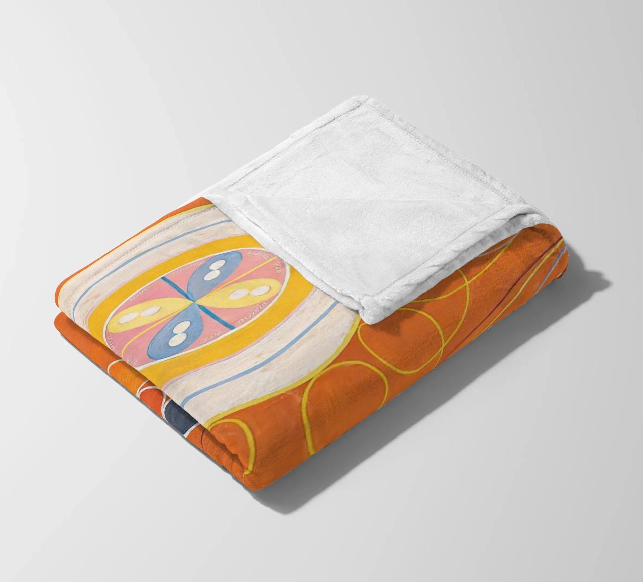 Hilma Af Klint - The Ten Largest (No.3) fleece blanket by Mirei Aguerro