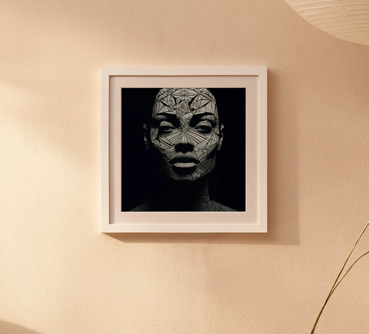 Geometrische neuseeländische Maori-Frau Hahnemühle von Artful Muse