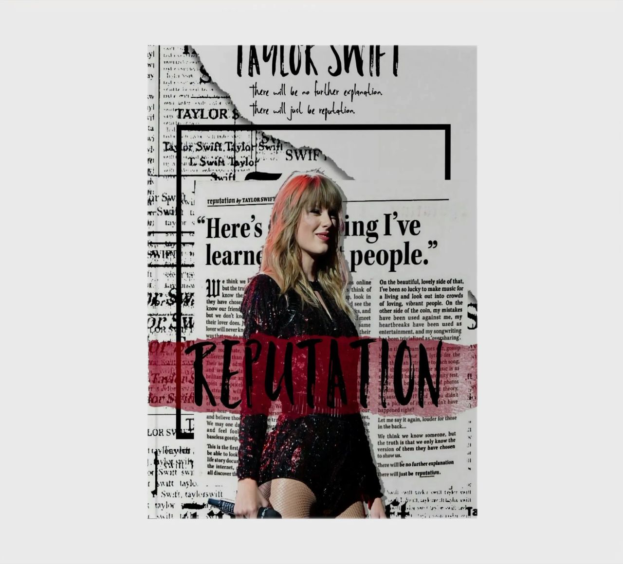 The Most Beautiful Reputation Swift notebook by AARON