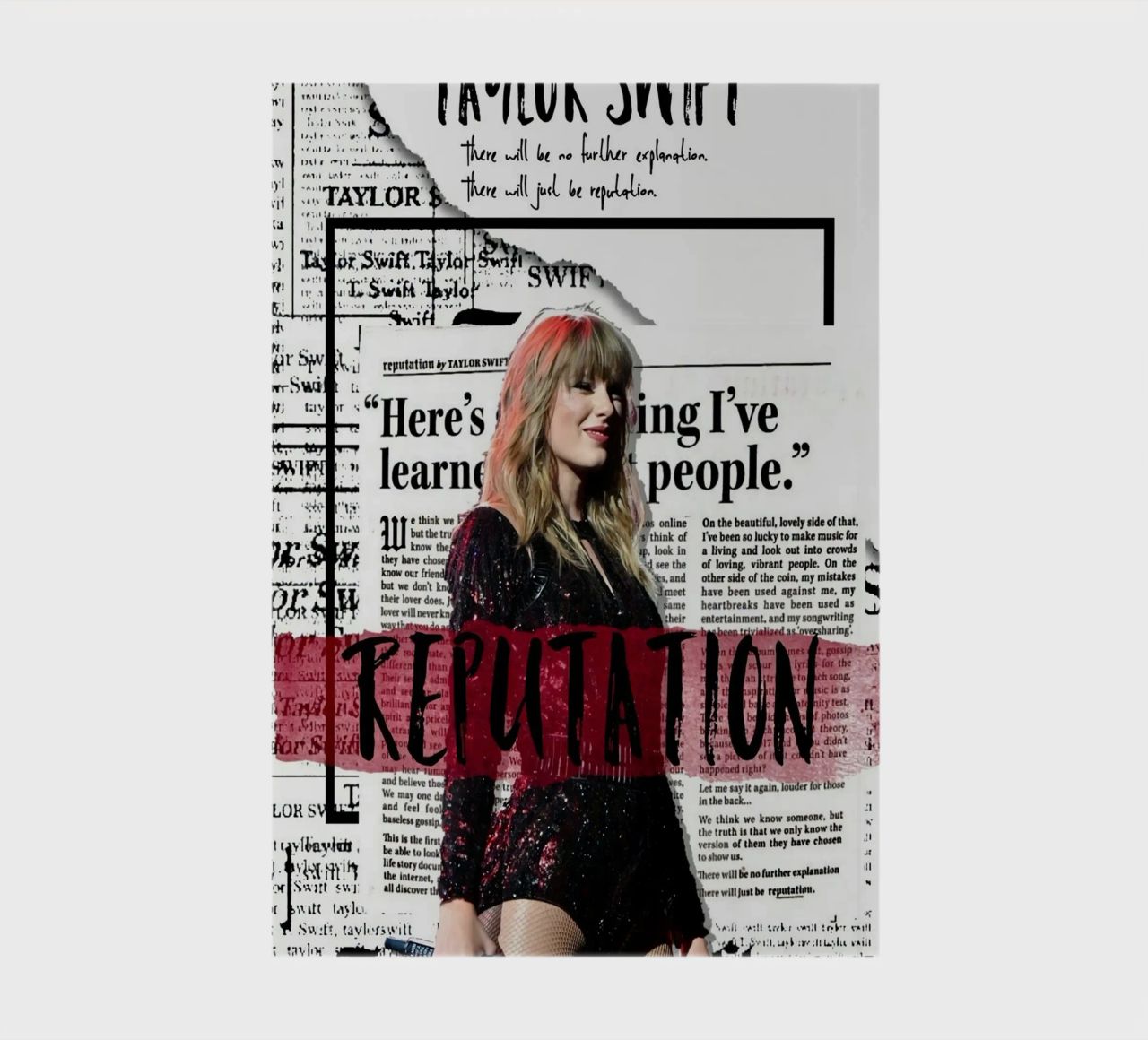 The Most Beautiful Reputation Swift notebook by AARON