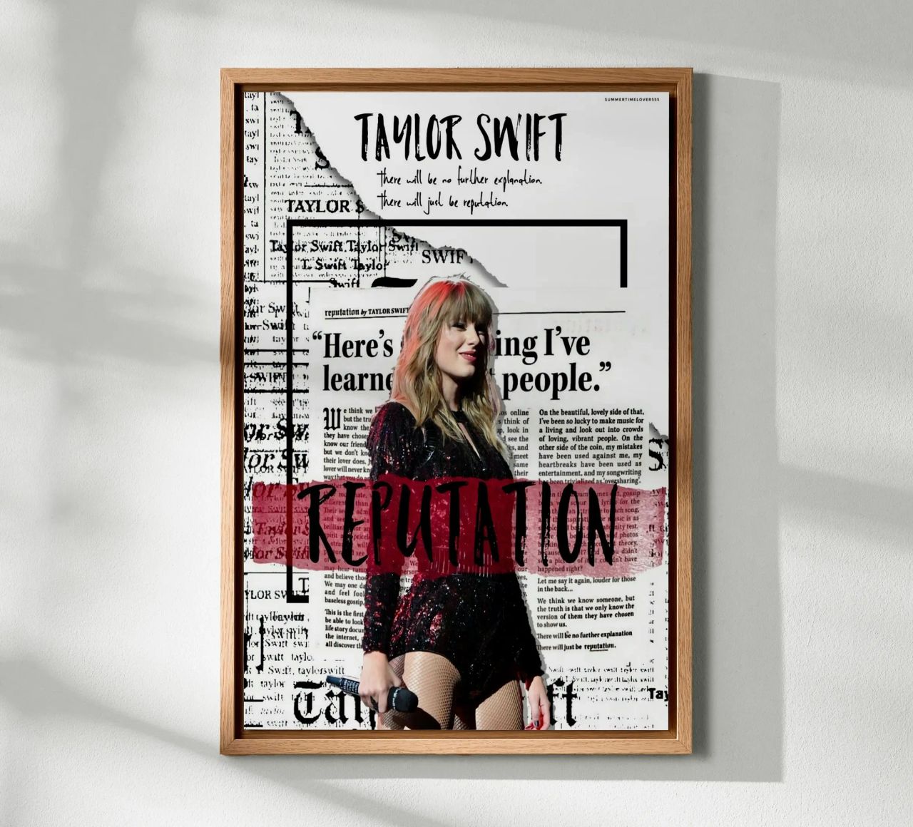 The Most Beautiful Reputation Swift canvas by AARON