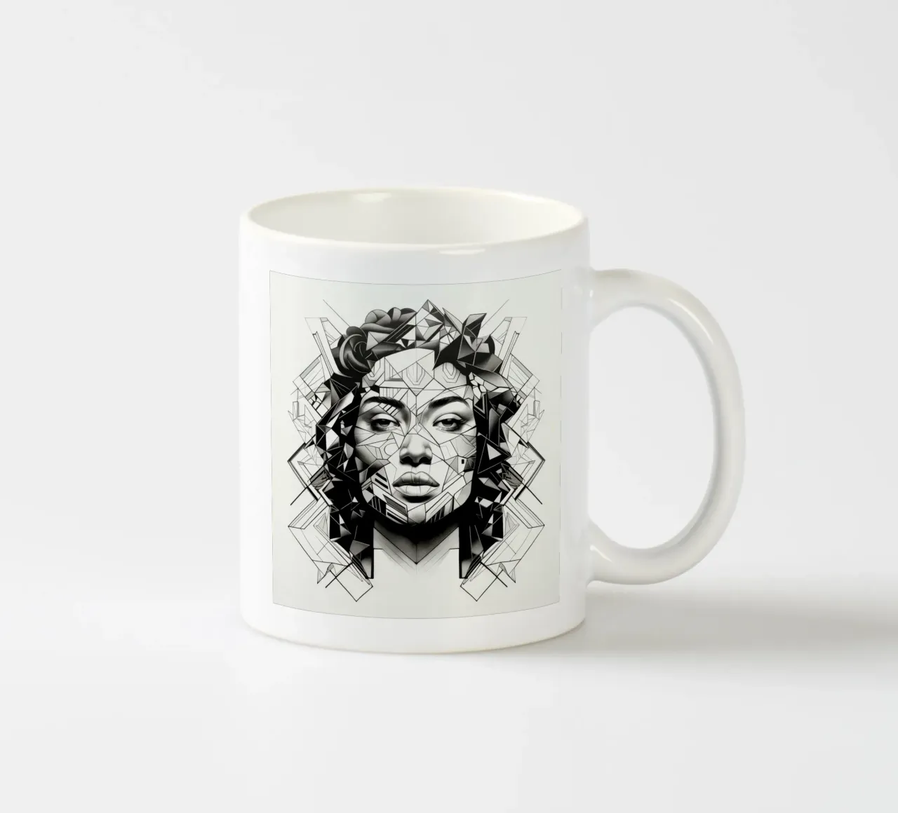 Donna maori neozelandese geometrica tazza in ceramica da Artful Muse
