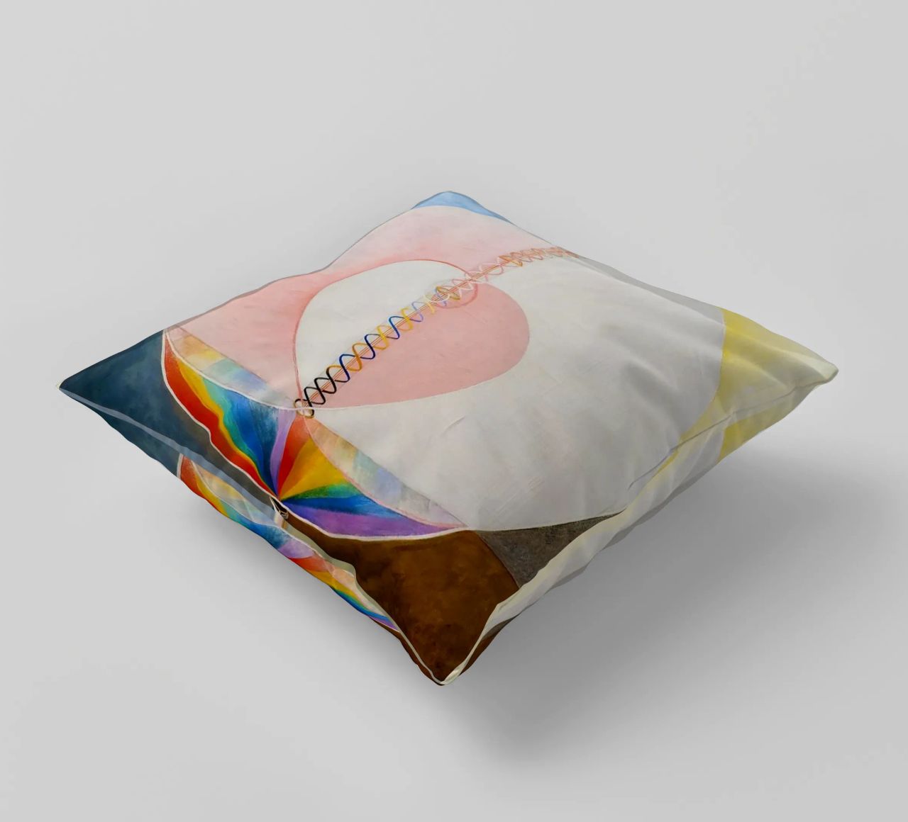 Hilma Af Klint - The Dove (No.1) decorative cushion by Kimtoth Skrzypek