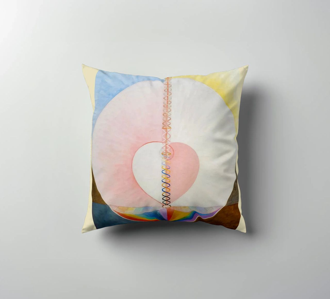 Hilma Af Klint - The Dove (No.1) decorative cushion by Kimtoth Skrzypek