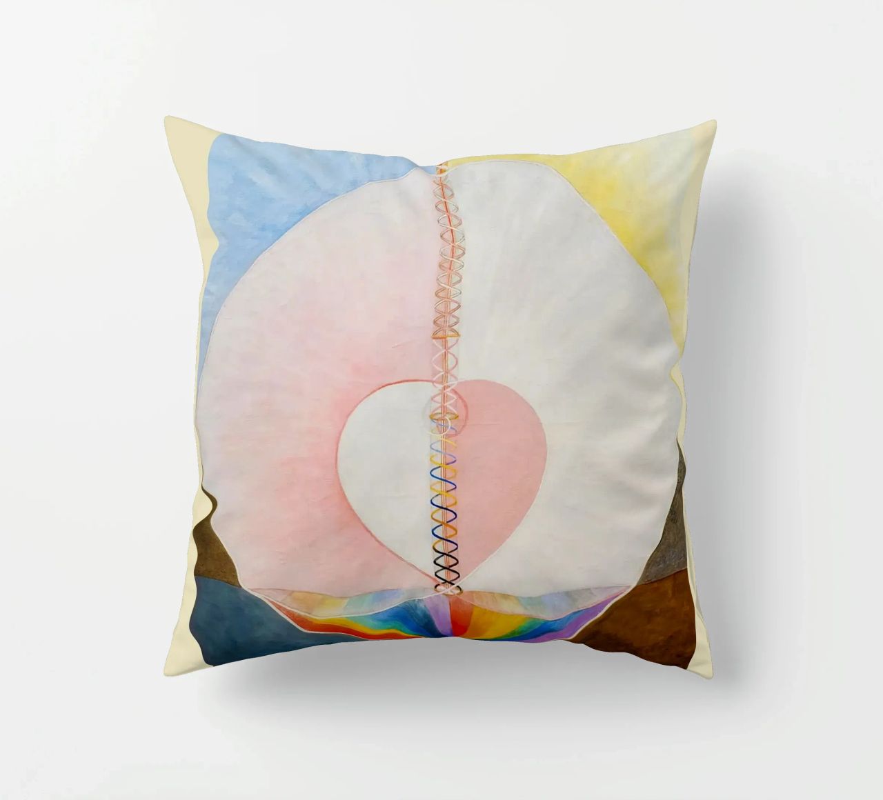 Hilma Af Klint - The Dove (No.1) decorative cushion by Kimtoth Skrzypek
