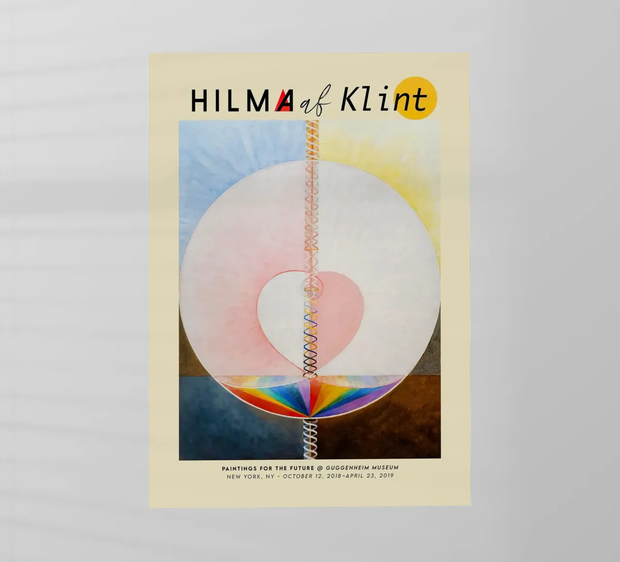 Hilma Af Klint - La colomba (n. 1) pellicola backlit da Kimtoth Skrzypek