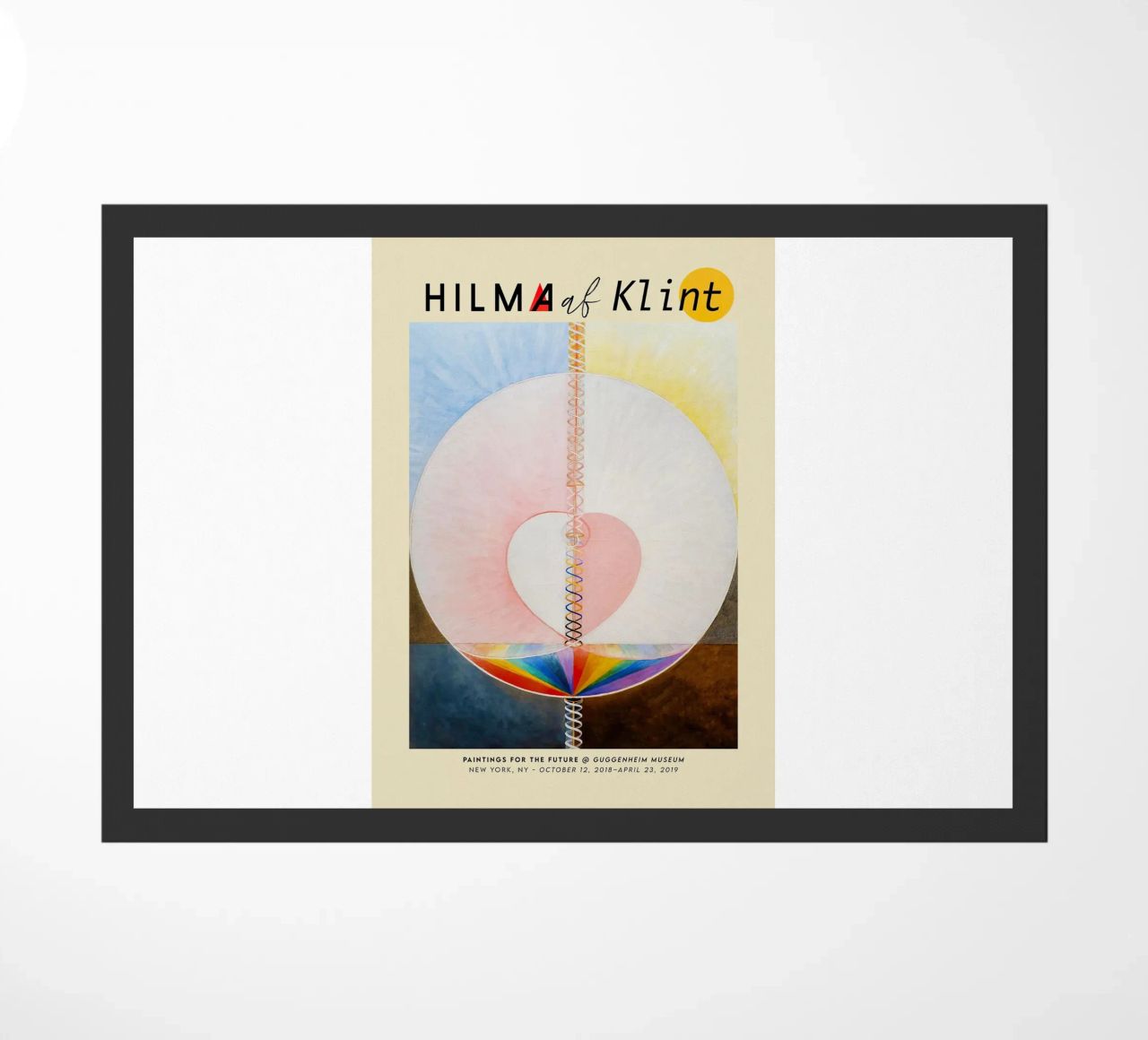 Hilma Af Klint - The Dove (No.1) doormat by Kimtoth Skrzypek
