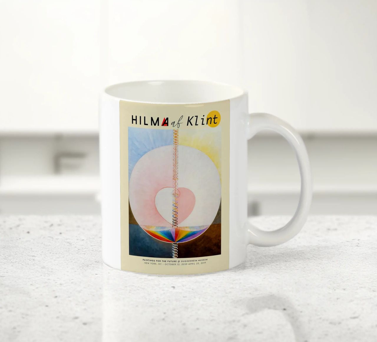 Hilma Af Klint - La colomba (n. 1) tazza in ceramica da Kimtoth Skrzypek