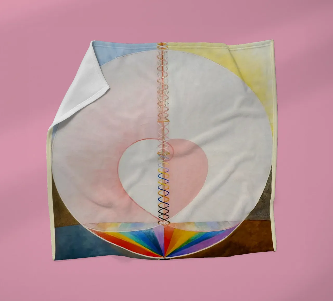 Hilma Af Klint - La colomba (n. 1) coperta in pile da Kimtoth Skrzypek