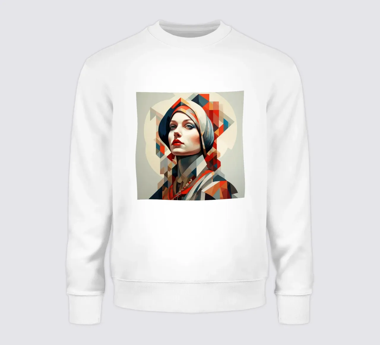 Polaca geométrica sudadera de Artful Muse
