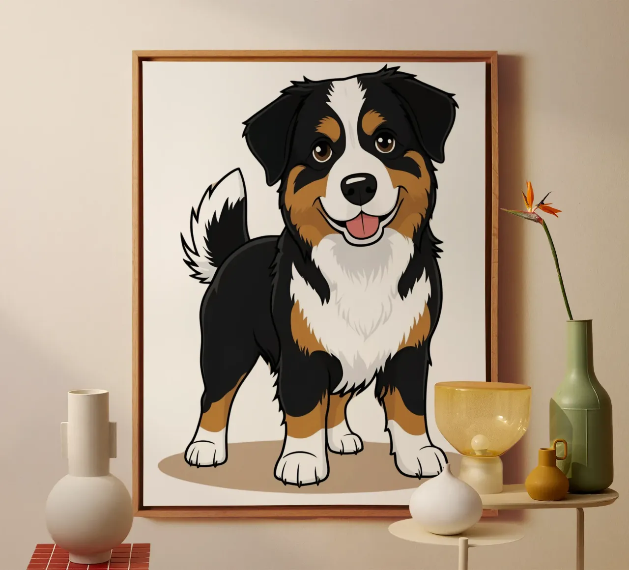 Liefste, liefste, liefste #31 canvas met Baklijst van Yumis.Beargang.and.Me