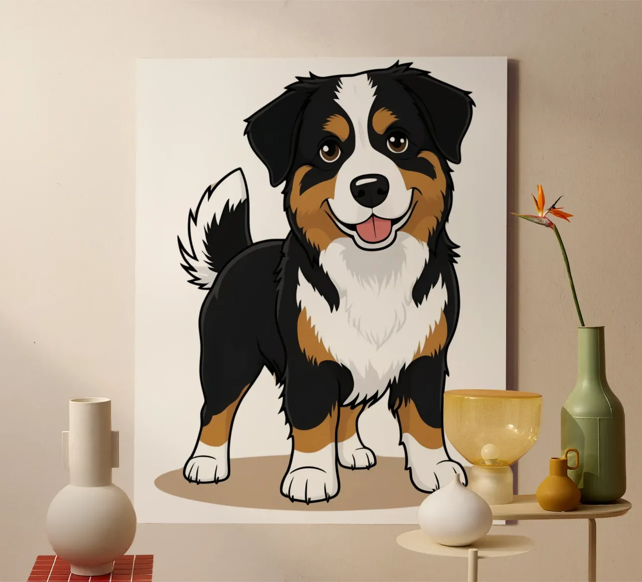 Liefste, liefste, liefste #31 canvas met Baklijst van Yumis.Beargang.and.Me