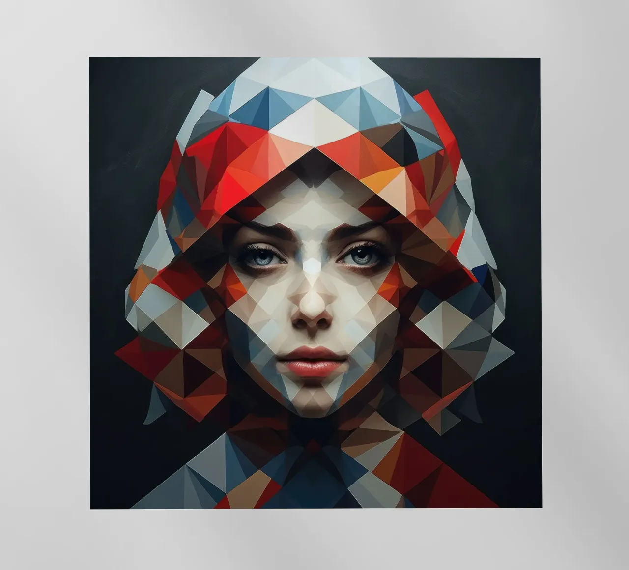 Donna russa geometrica pellicola backlit da Artful Muse