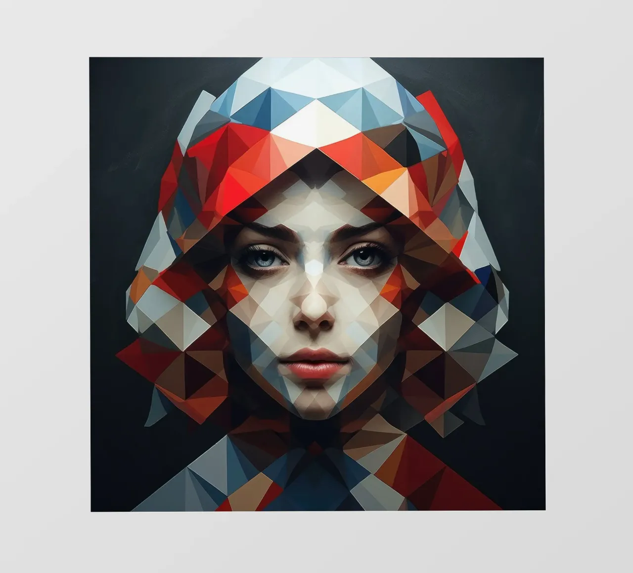 Donna russa geometrica telo in pvc da Artful Muse