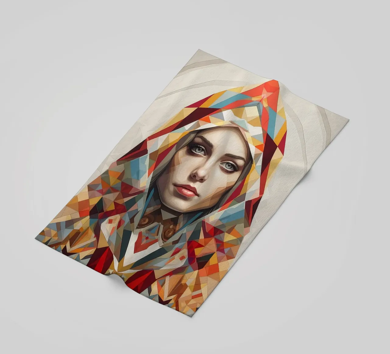 Donna russa geometrica telo mare da Artful Muse
