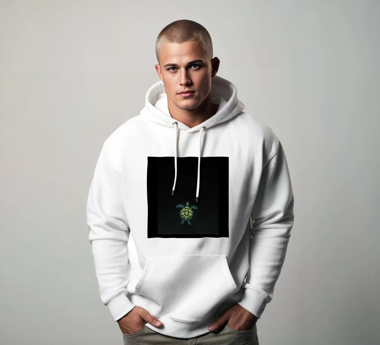 Marine Turtle Sea Lines felpa con cappuccio da Tobe Fonseca