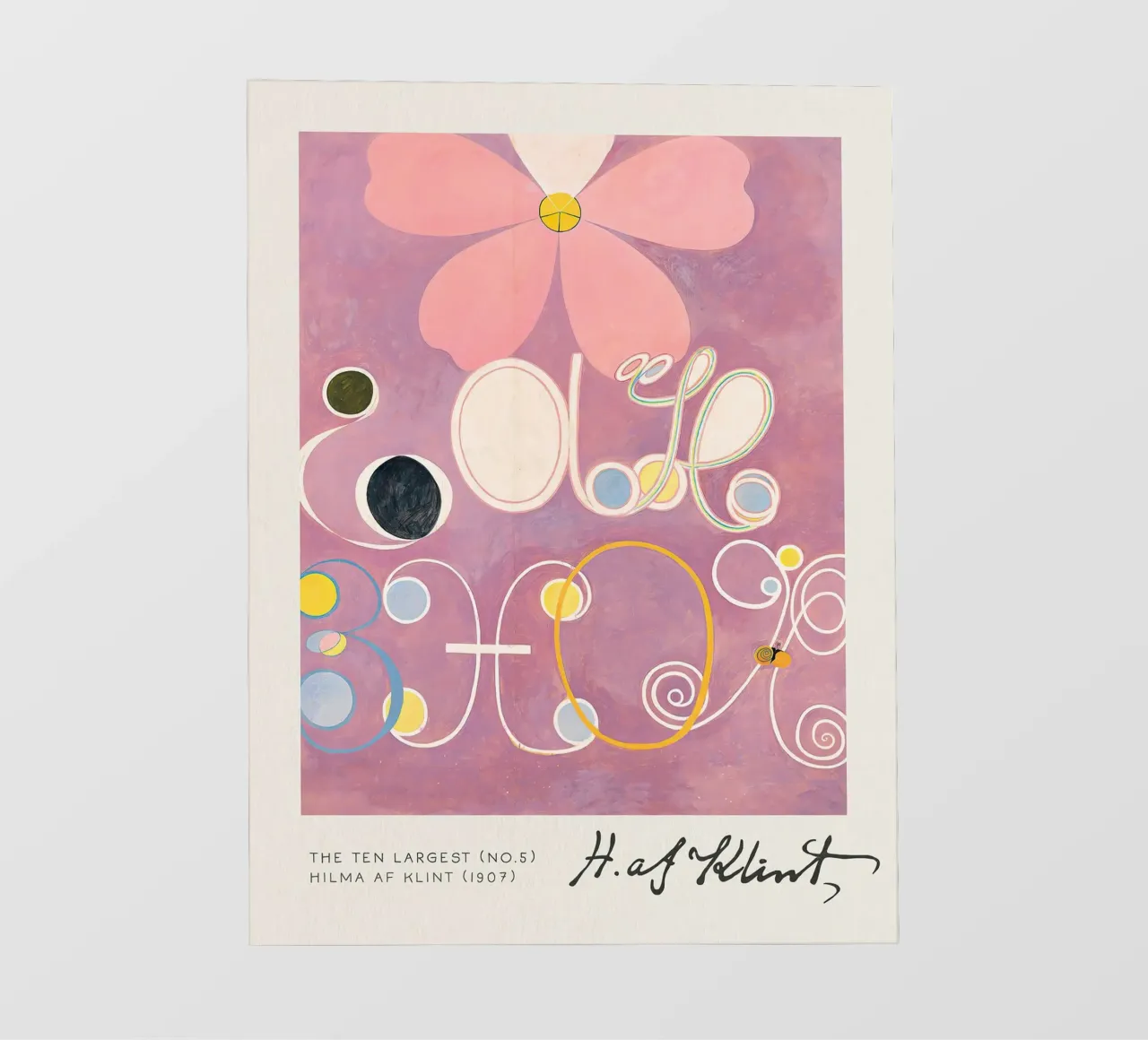 Hilma Af Klint - I dieci più grandi (n. 2) pellicola backlit da Kimtoth Skrzypek
