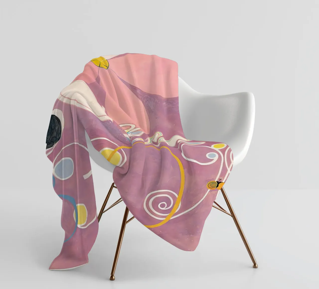Hilma Af Klint - I dieci più grandi (n. 2) coperta in pile da Kimtoth Skrzypek