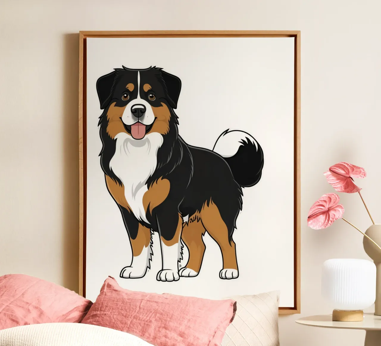 Liefste, liefste, liefste #34 canvas met Baklijst van Yumis.Beargang.and.Me