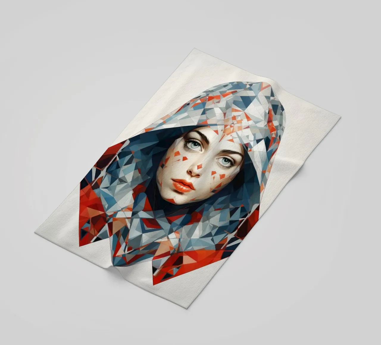 Donna russa geometrica telo mare da Artful Muse
