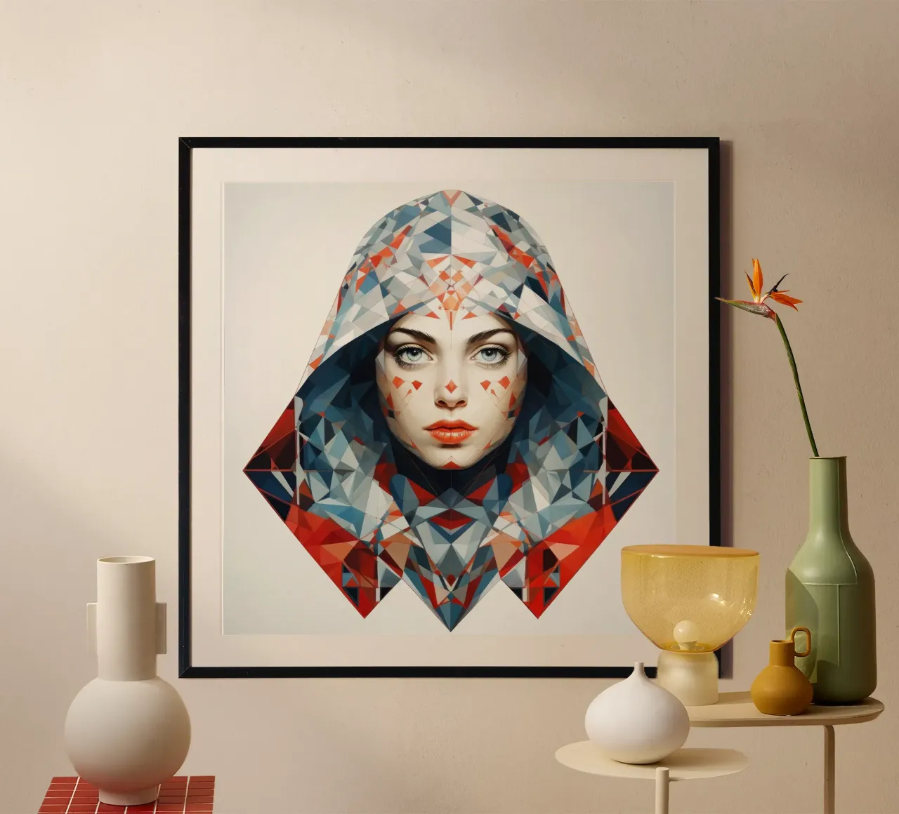 Donna russa geometrica carta hahnemühle da Artful Muse