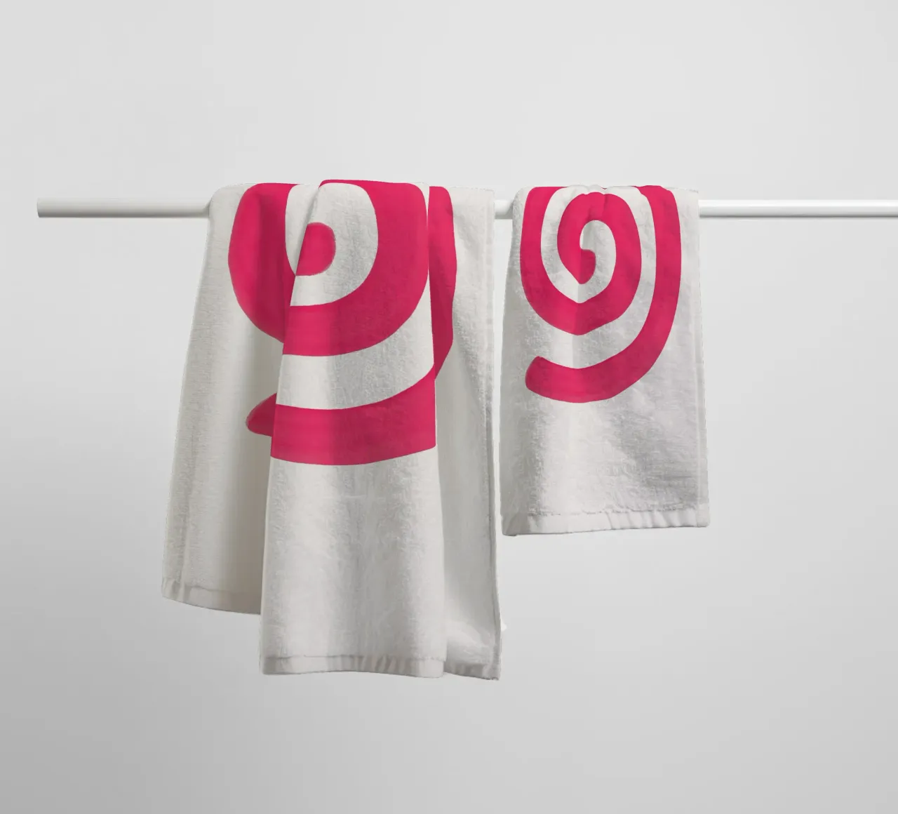 Pink Vortex - Flow Form Series asciugamano da bagno da SMPLE