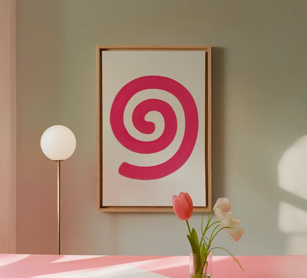 Pink Vortex - Flow Form Series toile de SMPLE