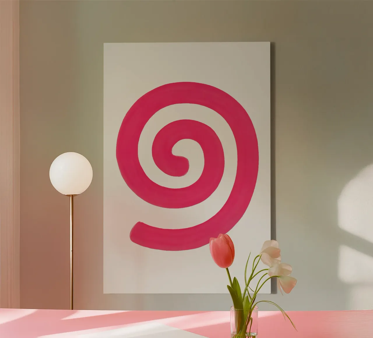 Pink Vortex - Flow Form Series toile de SMPLE