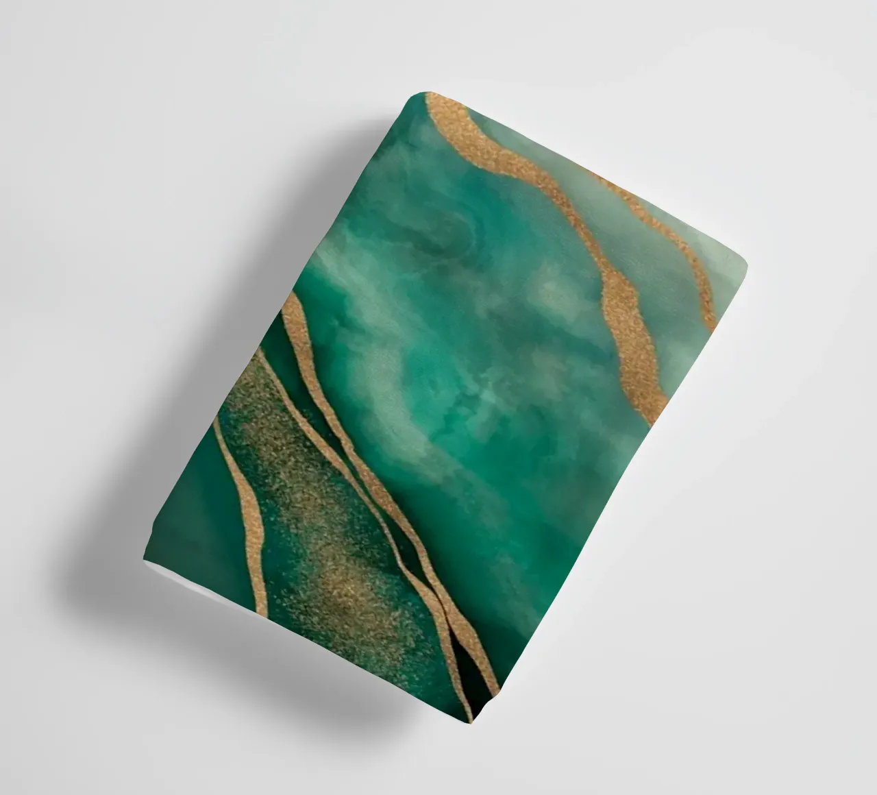 Marbled Elegance Timeless Luxury Surface Turquoise Gold towel by Andrea Haase Modern Home