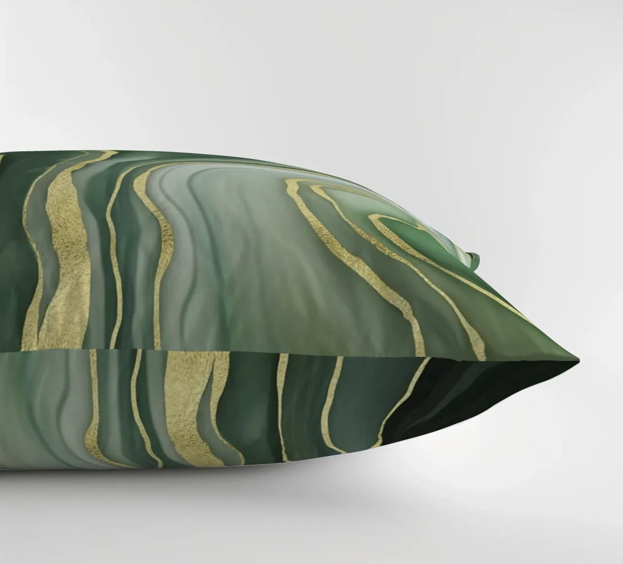 Marmo Reverie Verde Giada e Oro Lusso cuscino da Andrea Haase Modern Home