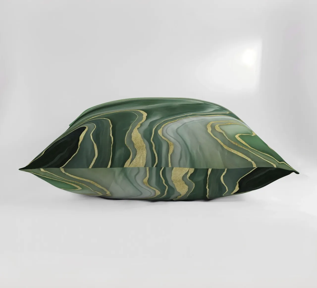 Marmo Reverie Verde Giada e Oro Lusso cuscino da Andrea Haase Modern Home
