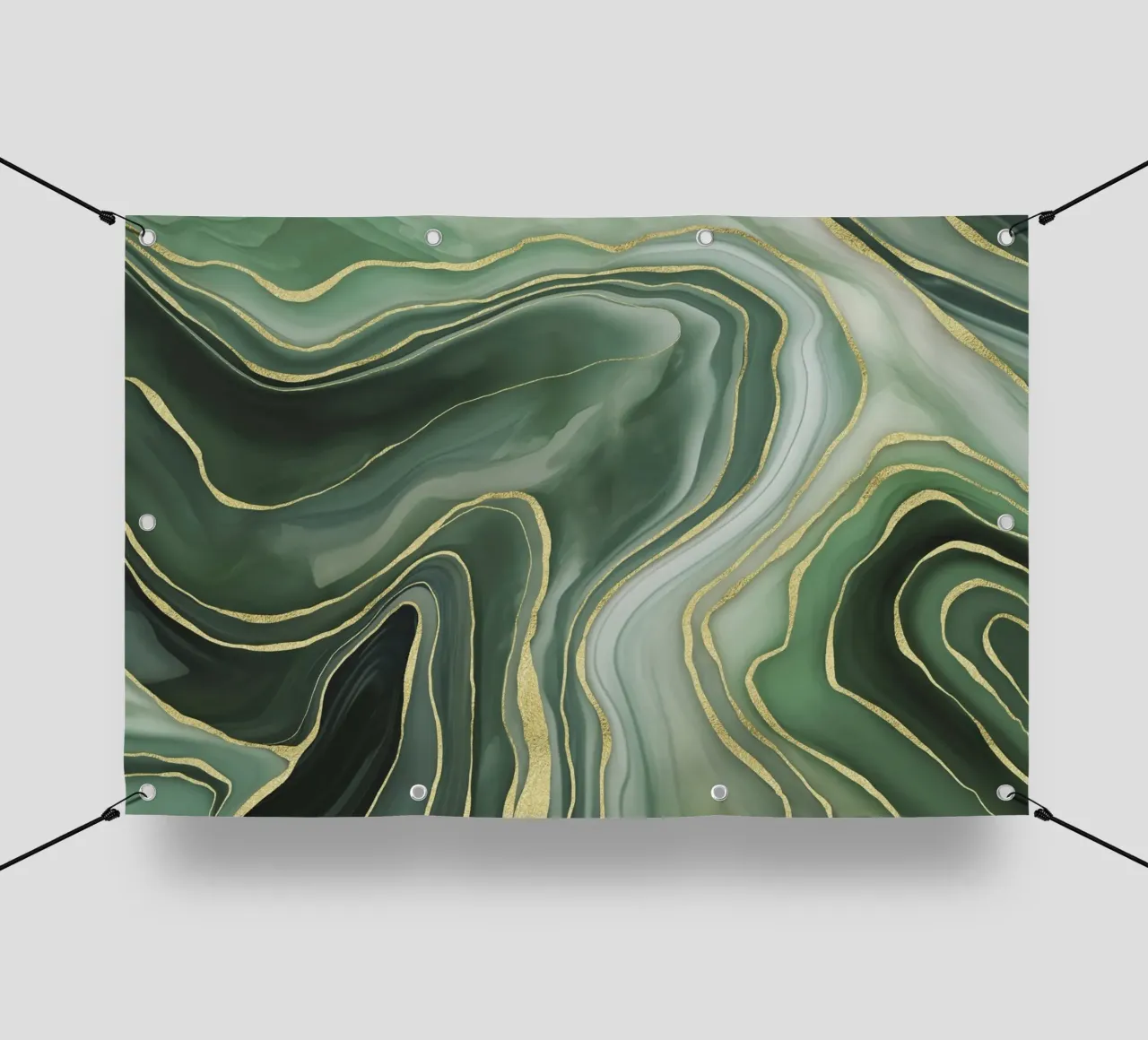 Marmo Reverie Verde Giada e Oro Lusso telo in pvc da Andrea Haase Modern Home