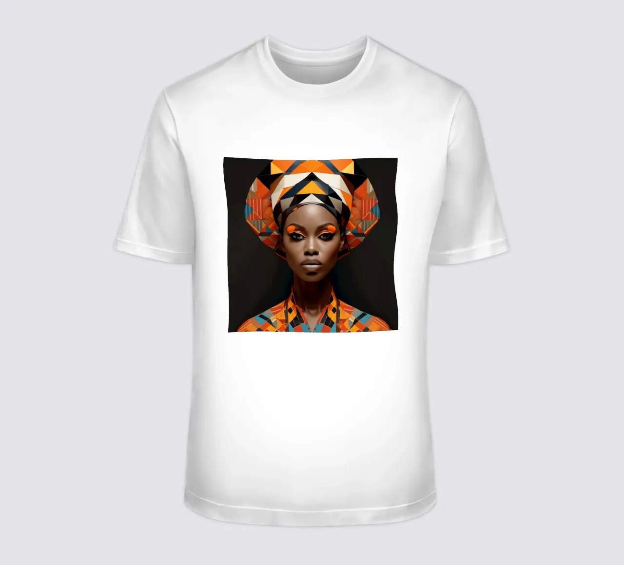 Donna senegalese geometrica t-shirt da Artful Muse