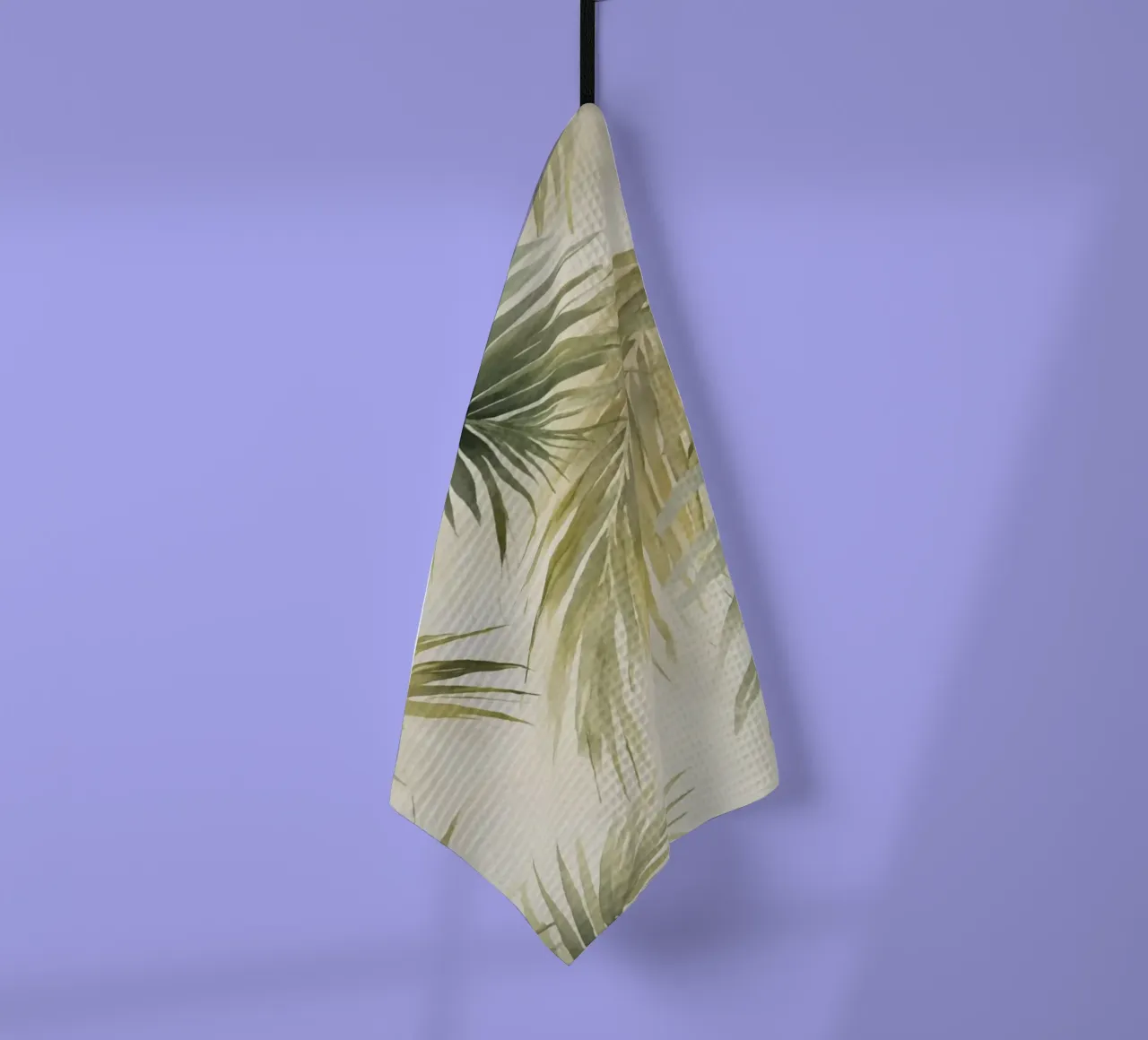 Foglie di palma dell'isola tropicale verde intenso canovaccio da cucina da Andrea Haase Modern Home