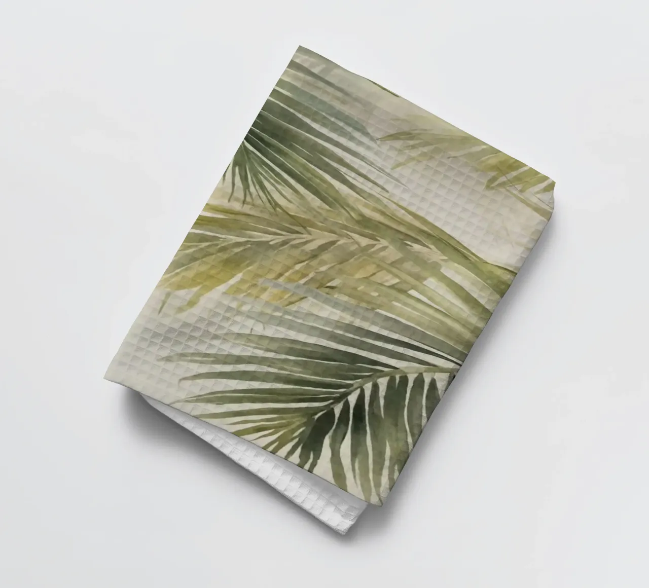 Foglie di palma dell'isola tropicale verde intenso canovaccio da cucina da Andrea Haase Modern Home