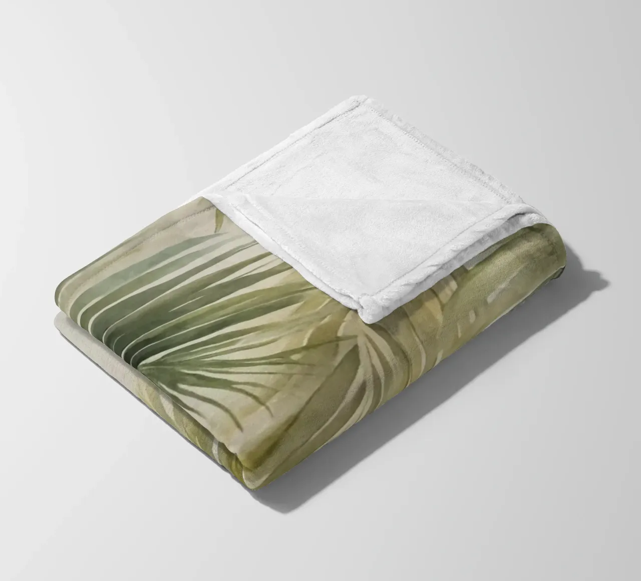 Foglie di palma dell'isola tropicale verde intenso coperta in pile da Andrea Haase Modern Home