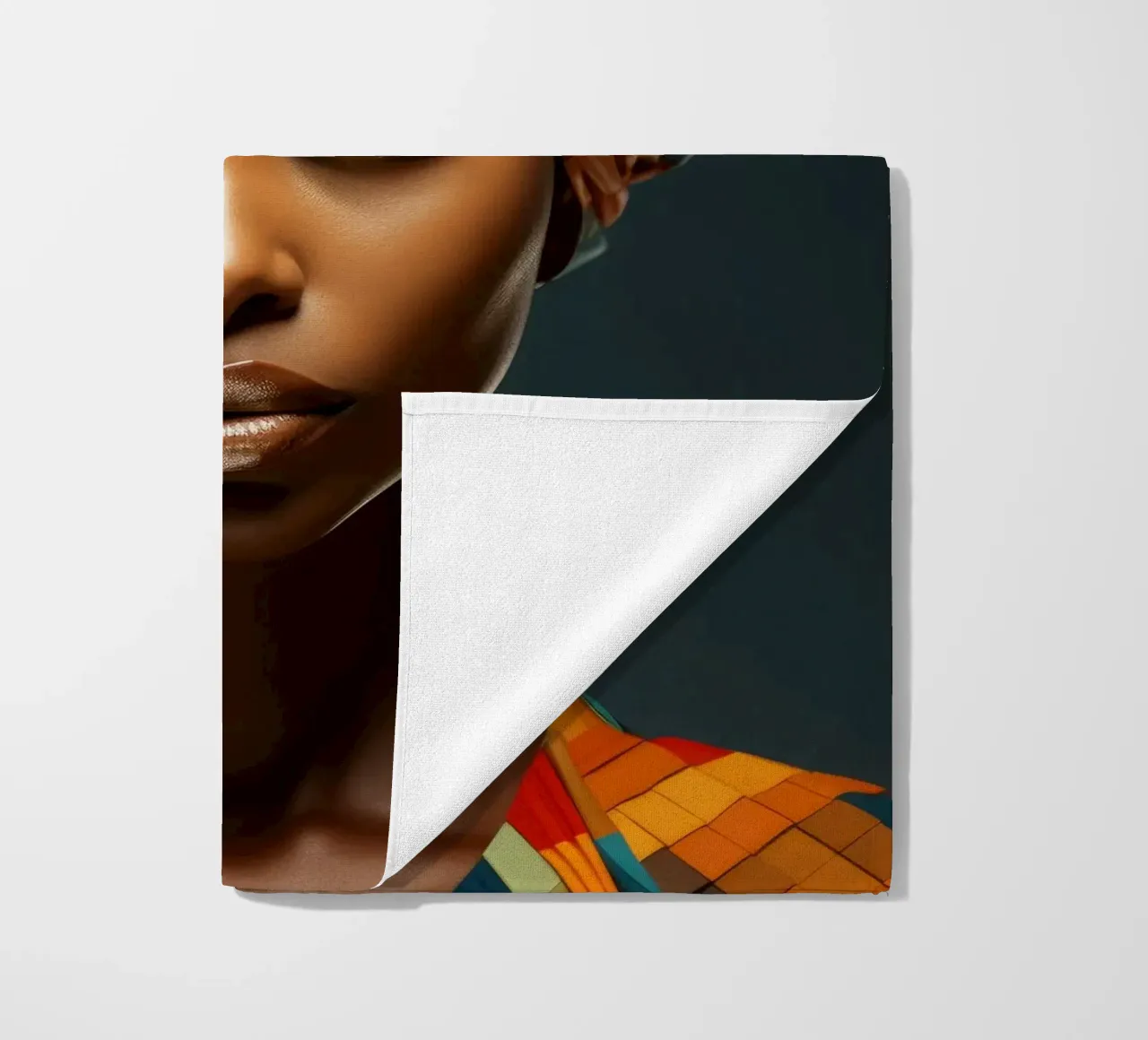 Donna senegalese geometrica telo mare da Artful Muse