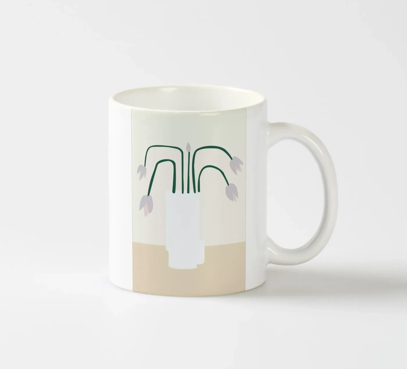Flower mug en céramique de Helena Ravenne