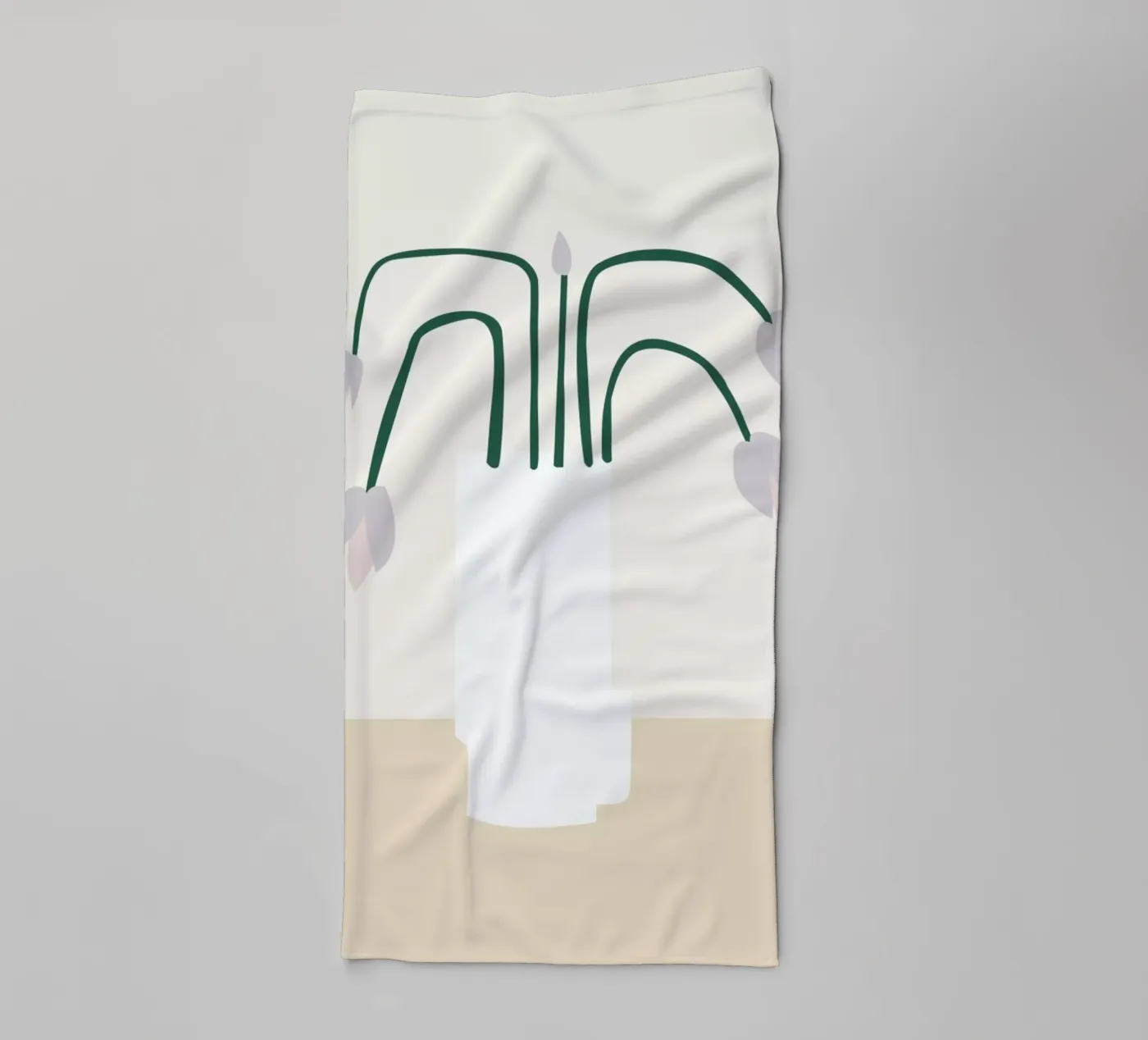 Flower badhanddoek van Helena Ravenne