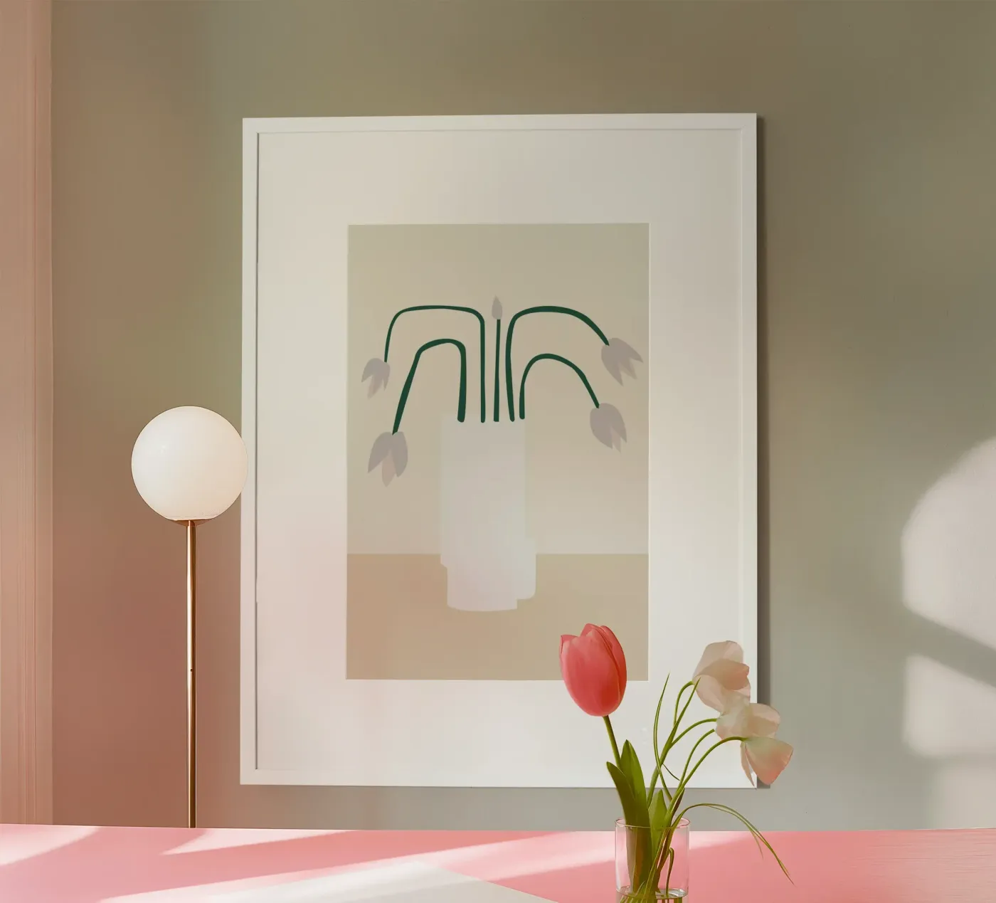 Flower poster van Helena Ravenne