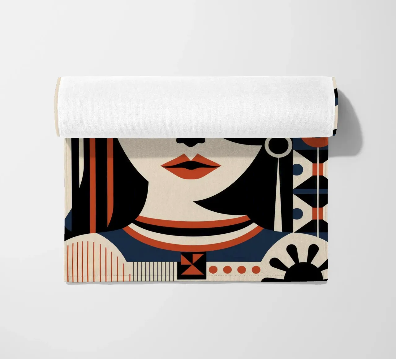 Forme della donna norvegese telo mare da Artful Muse