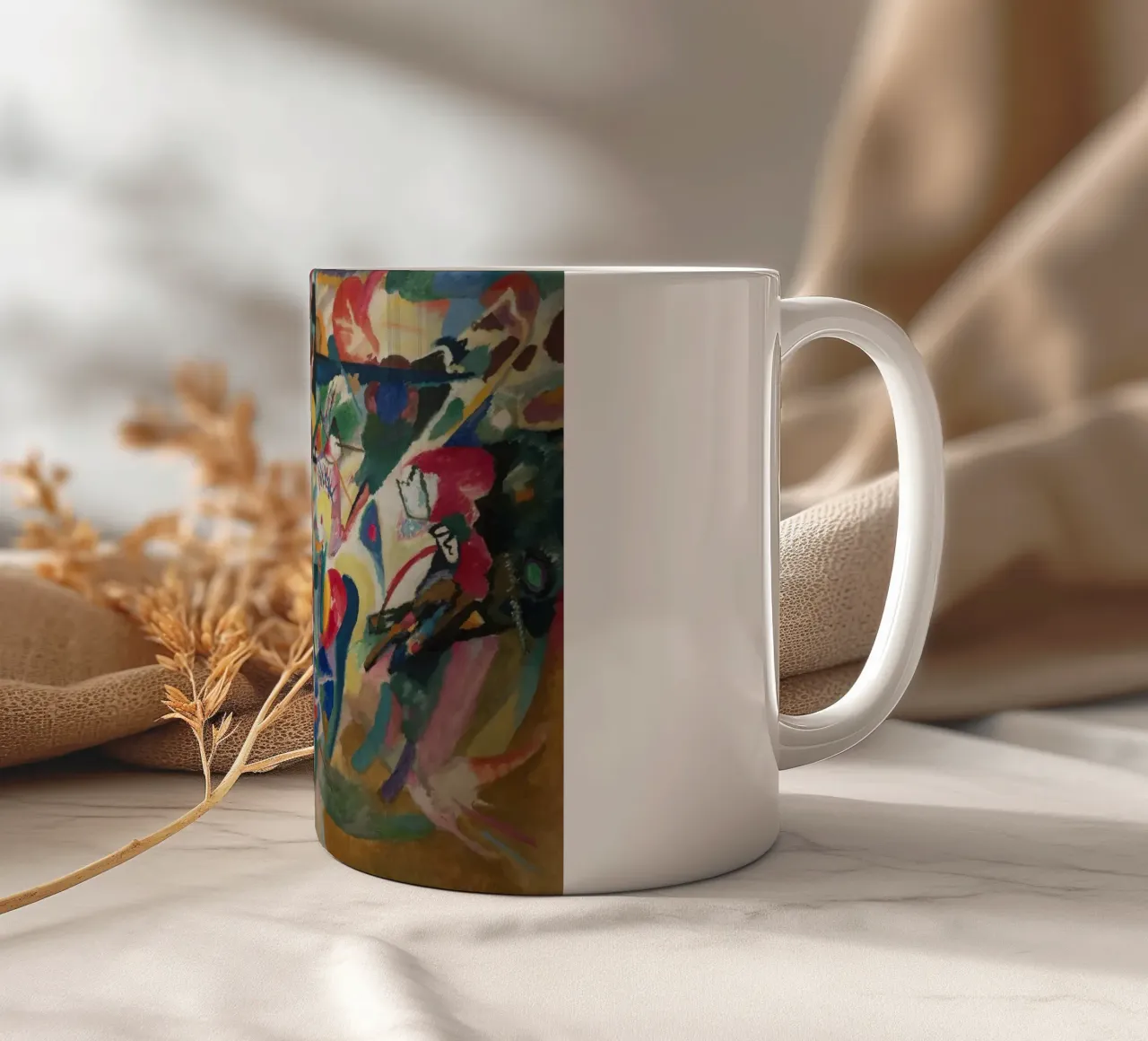 Wassily Kandinsky - Composizione VII (1913) tazza in ceramica da Wirla