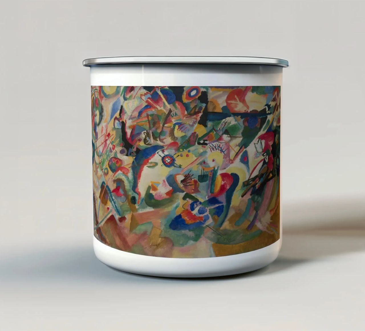 Wassily Kandinsky - Composizione VII (1913) tazza in smalto da Wirla
