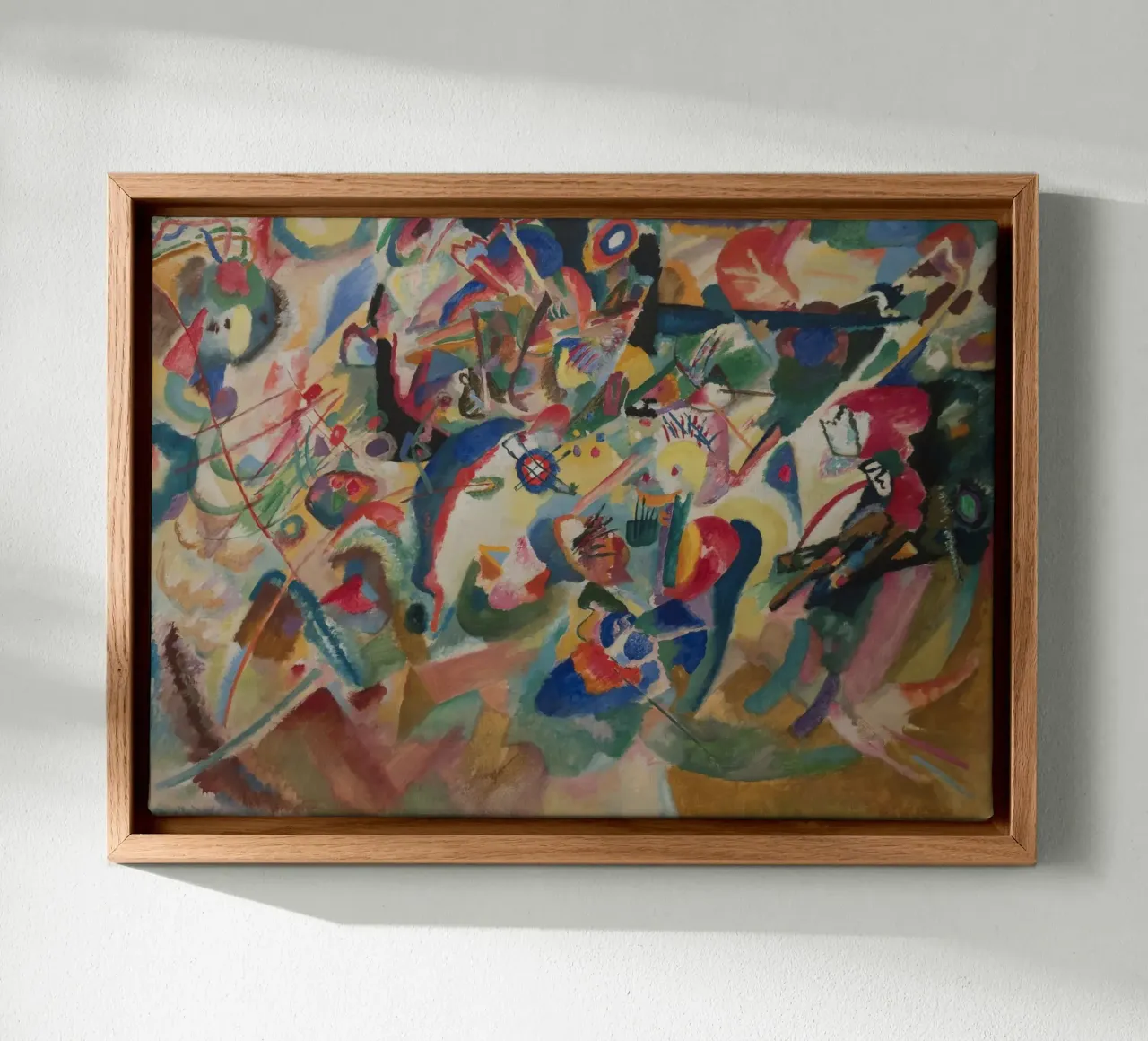 Wassily Kandinsky - Compositie VII (1913) canvas met Baklijst van Wirla