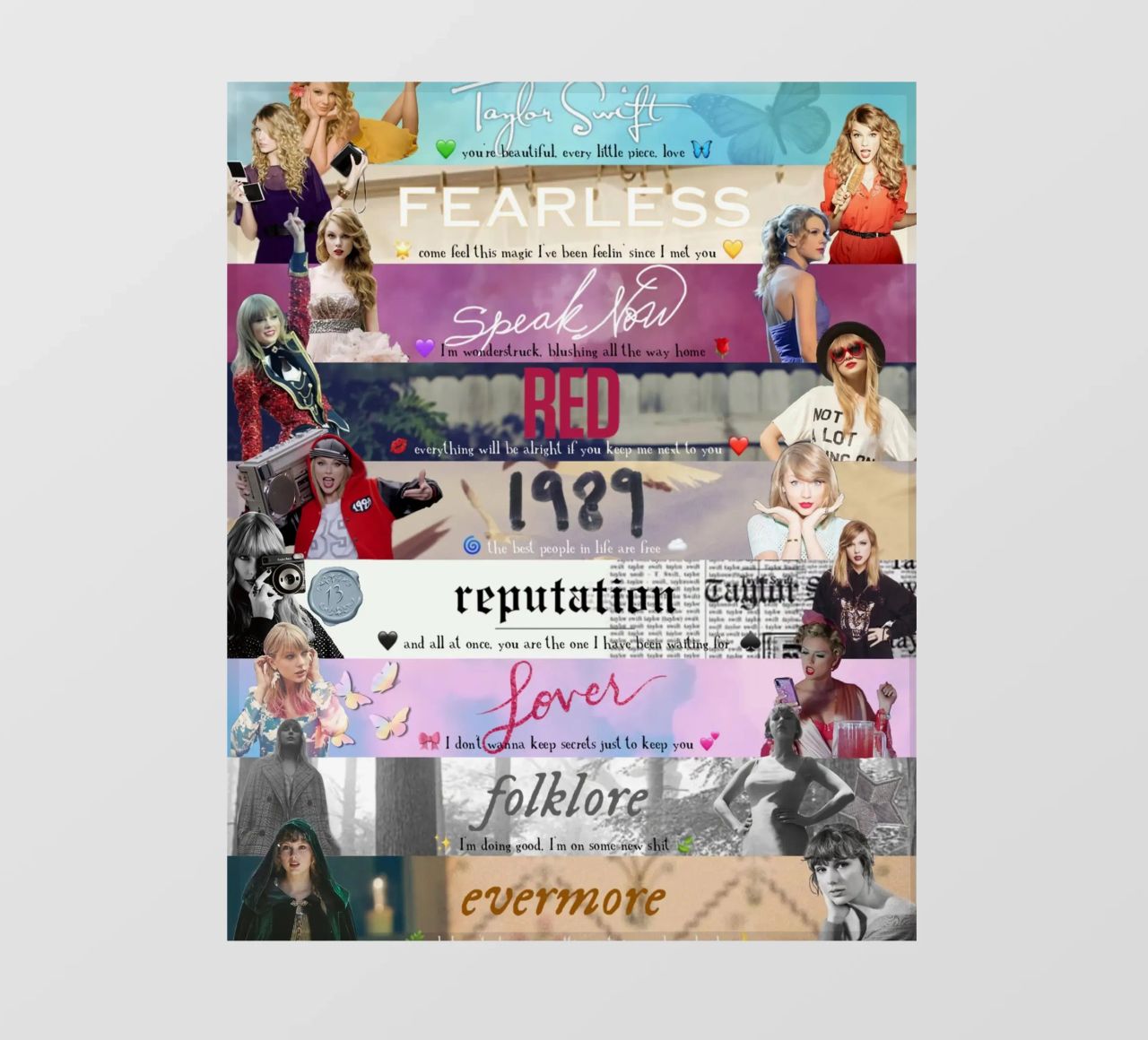 Das Collage Album Swift PVC Plane von AARON