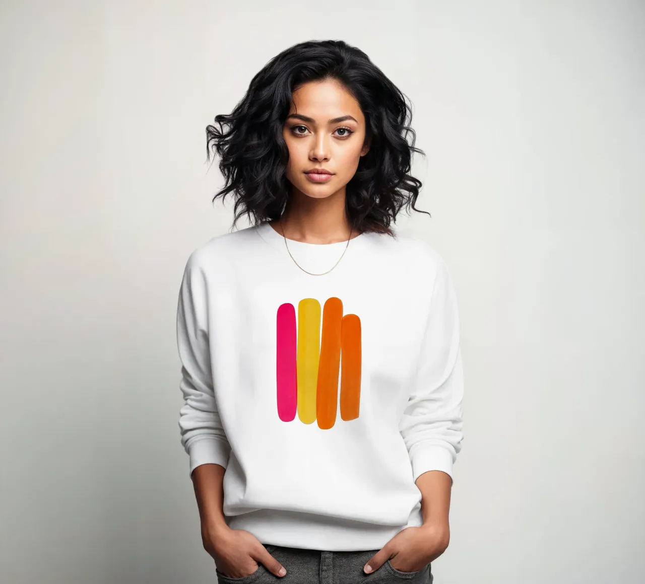 Color Bars - Flow Form Series sweatshirt by SMPLE