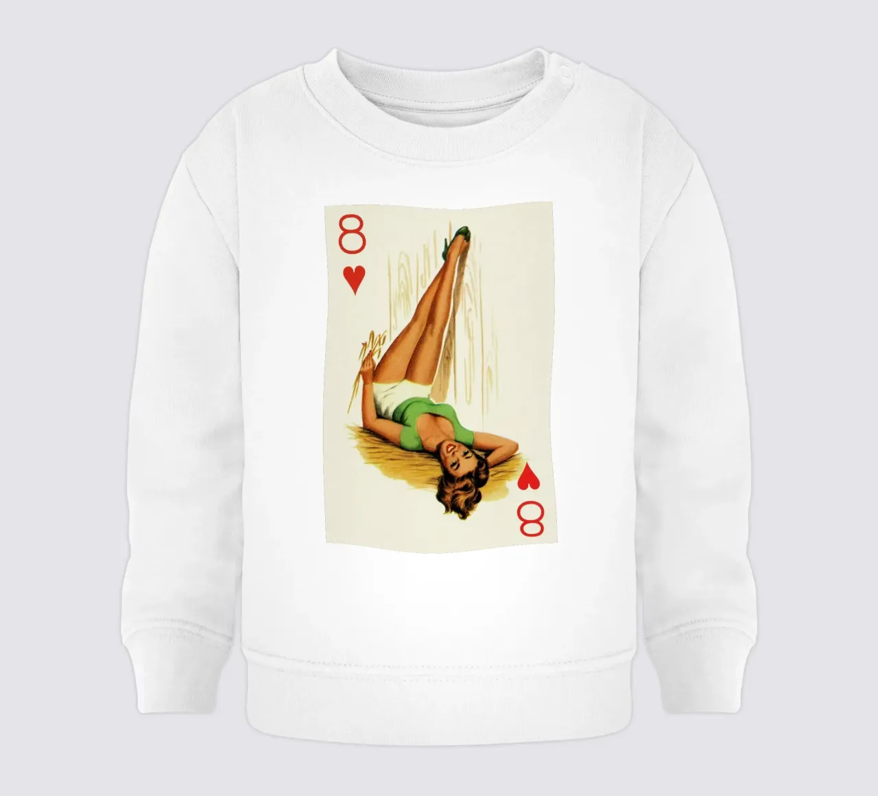 She eight my heart felpa neonato da Hemingway Design