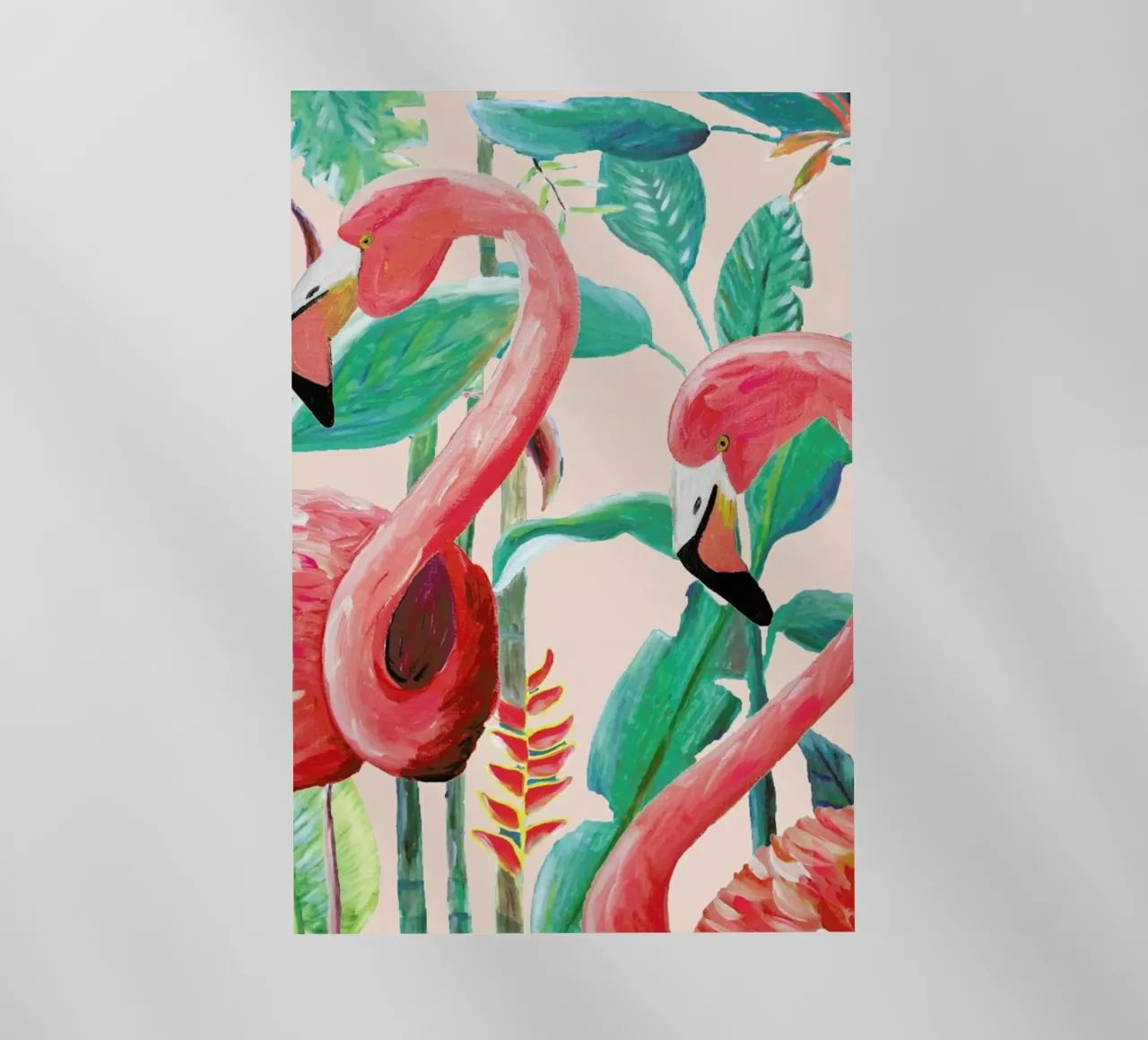 Jungle Stories Flamingo Pink pellicola backlit da Femke Zwaan