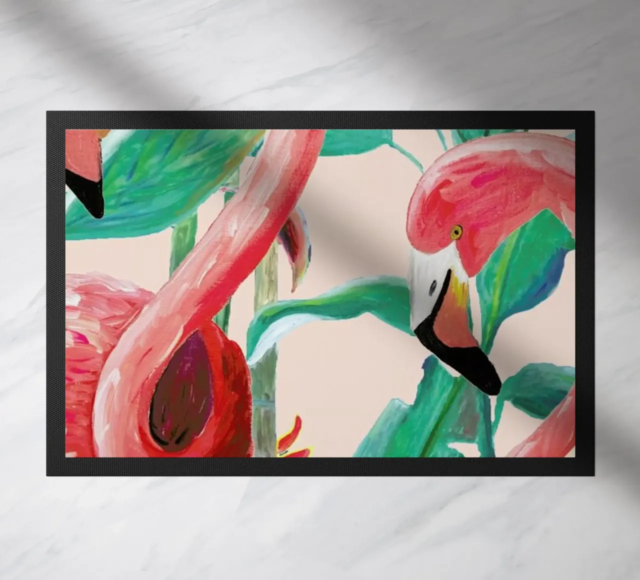 Jungle Stories Flamingo Pink zerbino da Femke Zwaan