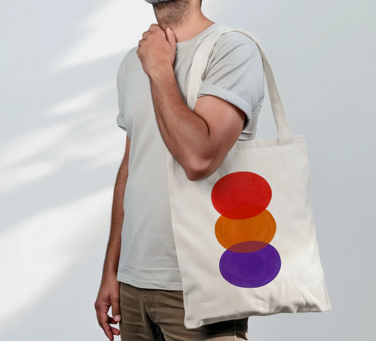 Vertical Spectrum - Flow Form Series borsa in juta da SMPLE